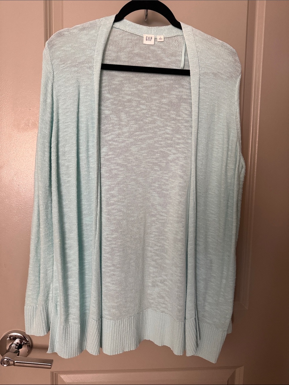 GAP Lightweight  baby blue  Open-Front Women's Cardigan L